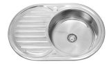 Мойка врезная SINKLIGHT N7750 ECO R0,6/160 1P (*15) + СИФОН